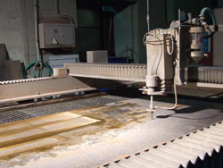 Installation for hydroabrasive cutting, allowing to process various materials: metal, plastic, glass, wood and other.