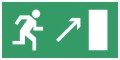 Exit-on-the-right-up sign