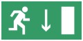 Exit-ahead (down) sign (right-side) 